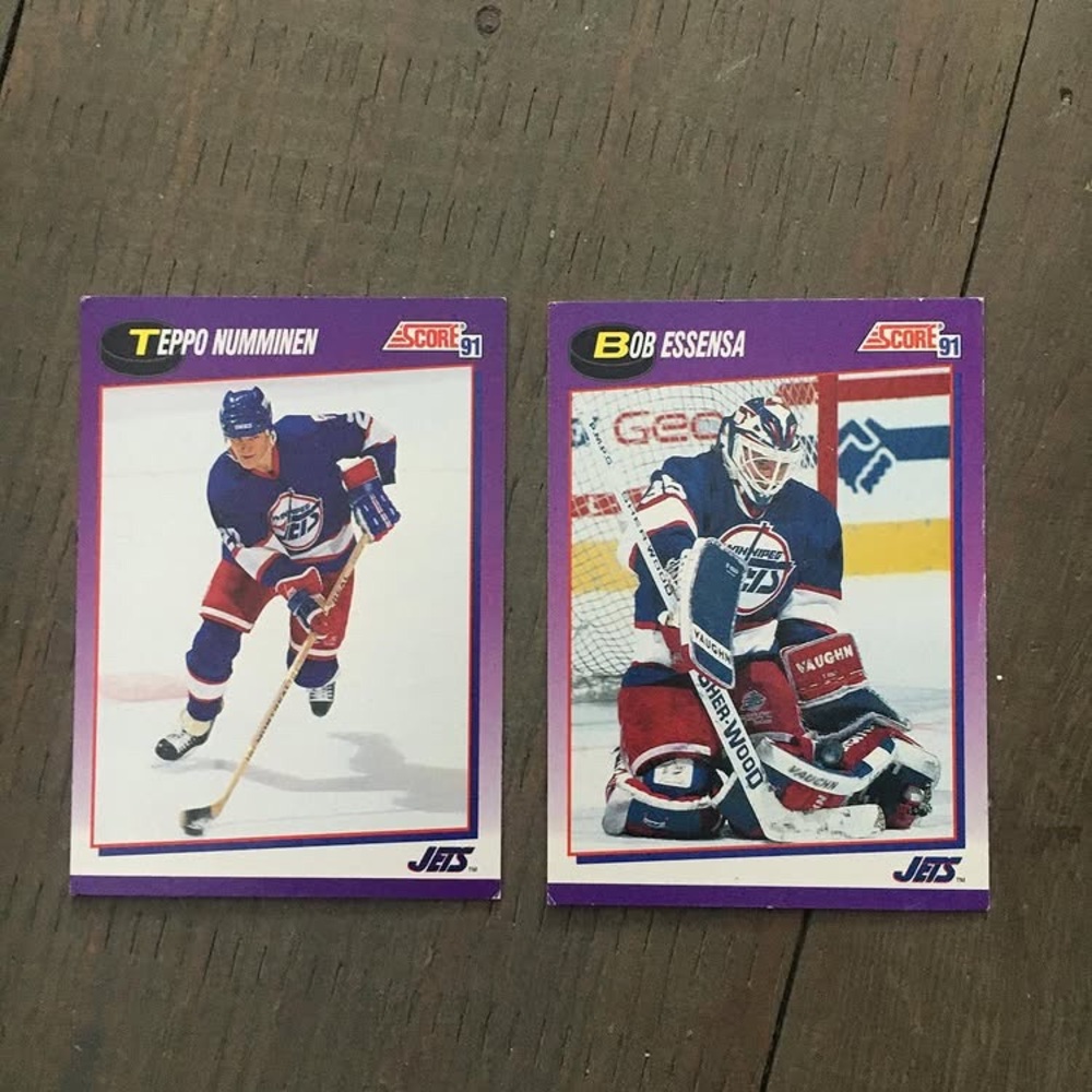 1991 Score hockey card lot- Winnipeg